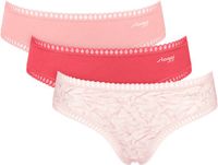 Sloggi GO Crush Hipster C3P Dames Onderbroek - Rood (3 stuks)