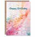 Artery8 Abstract Pattern Folk Art Soft Pastel Watercolour For Her Woman Birthday Card