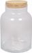 Floran terrarium vaas - glas - 8 liter - met kurk deksel - 18 x 27 cm