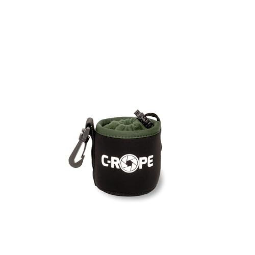 C-Rope Neopreen lens zak met fleece voering, lenskoker voor lenzen en camera-accessoires, zwart, X-Small, Rugzak