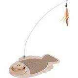 TIAKI Houten vis om te krabben en spelen 36x26x4cm kat