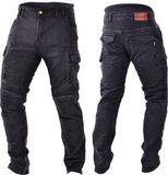 Trilobite Acid Scrambler Doublelayer Motorfiets Jeans Zwart Maat 30/32 Mannen