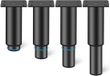 Ibenzoa® 4 Pièces Pieds de Meuble Réglables, Métal, Noir - 120-200mm