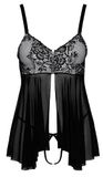 Cottelli Babydoll & Thong XL Zwart