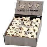 56734 Maak Ambacht 56734 Houten Ornamenten 200 Verschillende