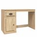 Bureau met lade 115x50x75 cm bois travaillé couleur chêne sonoma