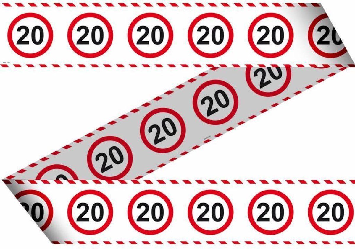 Folat Afzetlint 20 Jaar Verkeersbord 15m