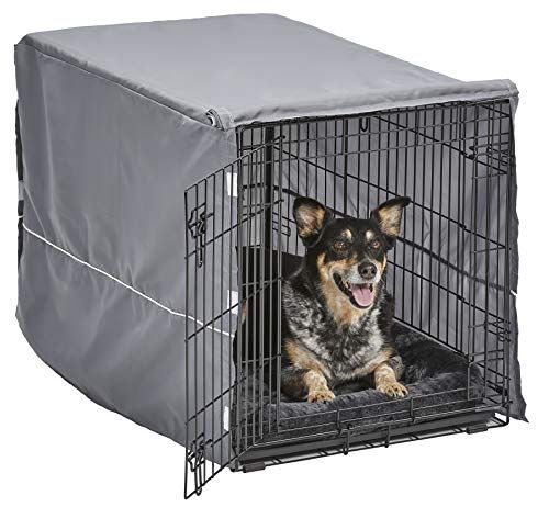 Hondenkratset met dubbele deur, 91,44 cm (36 inch) - Grijs