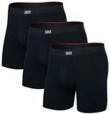 SAXX Boxershorts Heren Vibe Xtra Soft Comfort 3-Pack Zwart Maat M