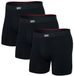 SAXX Boxershorts Heren Vibe Xtra Soft Comfort 3-Pack Zwart Maat M