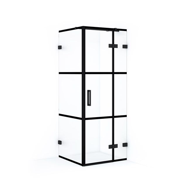 Maxaro Douchecabine Diamond 80x80cm 8mm Helder Veiligheidsglas Zwart