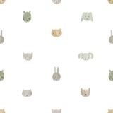 Happy Cristiana Masi Happy Behang met dierenhoofdjes - 14812
