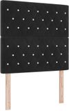 vidaXL - LED Hoofdbord - Zwart - 100 cm