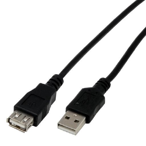 MCL MC922AMF-5M/N USB-kabel zwart 5m