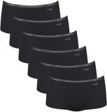 Sloggi GO Crush Short C6P Set van 6 Zwart Dames Maat S
