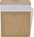 vidaXL Wasmand rectangulaire bamboe naturel