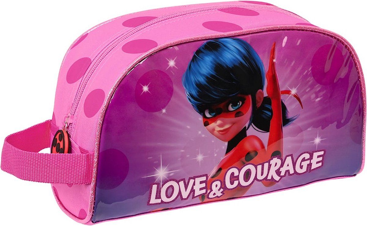 Miraculous Panda Miraculous Beautycase, Love and Courage - 26 x 16 x 9 cm - Polyester