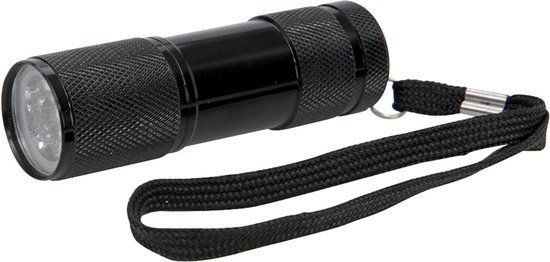 Silverline LED UV Blacklight Zaklamp 9 LED - Grijs