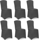 Detex Stoelhoes Set van 6 - Stretch 80 tot 110cm Universeel - Antraciet