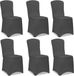 Detex Stoelhoes Set van 6 - Stretch 80 tot 110cm Universeel - Antraciet