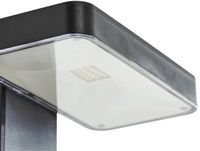 PRIOS Lampe murale Tarlson - Plastique - Noir, Transparent - 1 point lumineux - IP44 - Avec détecteur de mouvement