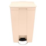 Rubbermaid Commercial Products Commercial 23gal HDPE Step On Mobile Trash Can - Beige