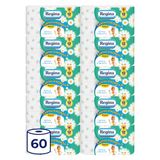 Regina Cartacamomilla Toiletpapier, 60 rollen toiletpapier, 300 pluizige vellen, 3-laags, zacht en consistent, geur van kamille, verpakking van recyclebaar papier, 100% FSC-gecertificeerd papier
