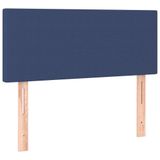 vidaXL Boxspringbed met matras, blauw, 120x200 cm, met stoffen bekleding