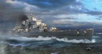 Trumpeter 06744 HMS Exeter, schaal 1:700, montagedoos van kunststof