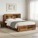 Maison Exclusive - Lit avec rangement, en bois recyclé, 135 x 190 cm, fibre de bois