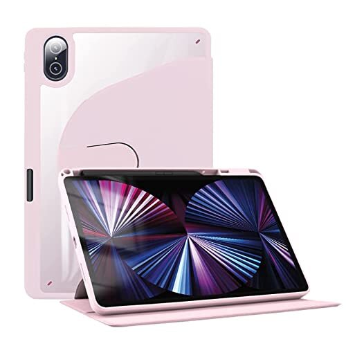 Spzhike iPad 10.9 beschermhoes voor iPad Air 4e generatie met penhouder [Auto Sleep/Wake] voor iPad Air 5e generatie 2022 met drie deuren Smart Case, Auto Sleep/Wake