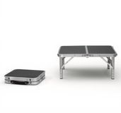 HUSH Table de camping pliable avec poignée légère réglable 60x40x26.5cm
