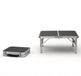 HUSH Table de camping pliable avec poignée légère réglable 60x40x26.5cm