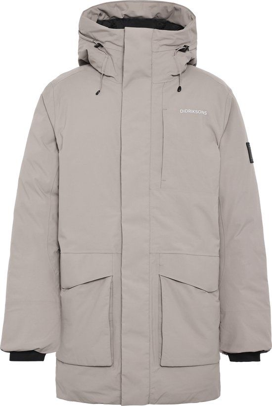Didriksons AKILLES USX PARKA 2 Heren Outdoorjas - Ash Brown