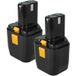 Vhbw 2x Batterie Compatible Avec Hitachi Wr 12dmr, Wr 12dm2, Wr12dm2, Wr 12dh, Wr12dh, Wr 12dmr Outil Électrique (2100 mAh, NiMH, 12 V)