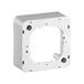 Goobay 67042 opbouwframe voor antennedozen, 1-delig Opbouwframe in wit.