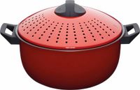 KitchenCraft KC Blue World of Flavours Pastapan met Zeefdeksel