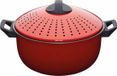 KitchenCraft KC Blue World of Flavours Pastapan met Zeefdeksel