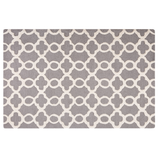Beliani ZILE - Laagpolig vloerkleed - Grijs - 140 x 200 cm - Wol