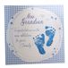 witte WHITE COTTON CARDS Blue Grandson WB230 Congratulations Addition to Your Family Handmade New Baby Card