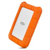 LaCie Rugged USB-C 2TB External Hard Drive - Orange/Silver