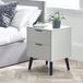 Julian Bowen Alba 2 lades Bedside-Soft Close, Rubberwood, Grijs, One size