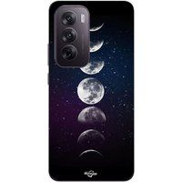 Maniacase Coque Pour Oppo Reno 12 pro 5G Lune Phase nuit etoile