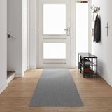 vidaXL - Tapijt - Loper - Lichtgrijs - 80 x 500 cm - 100% Polypropyleen