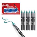 Sharpie Creative Marker Acrylverfmarkers | Brushtip | Verfmarkers op waterbasis | Inkt loopt niet door en geschikt voor de meeste oppervlakken | Smaragdgroen | 6 stuks