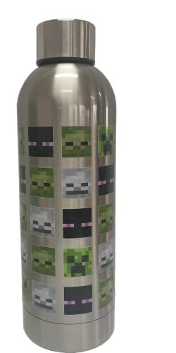 Desconocido Kids Minecraft drinkfles Ss Green Mob Heads - zilver