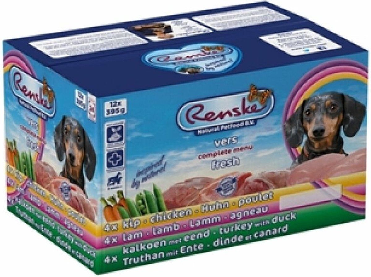 RENSKE Vers Gestoomd Complete Menu Multipack - 2stuks - 12 x 395 gr - Voordeelverpakking