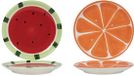 Merkloos / Sans marque Merkloos Bordje meloen of sinaasappel 18cm