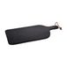 Snijplank van rubberhout met handvat en zwart, 58 x 28 x 2 cm