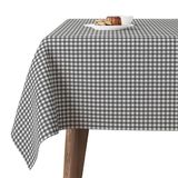Martina Home TEFLONIERTE Tafelkleed Petit Vichy Donkergrijs 140 Rond